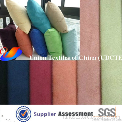 100% Polyester Suede Fabric for Bolster Cushion